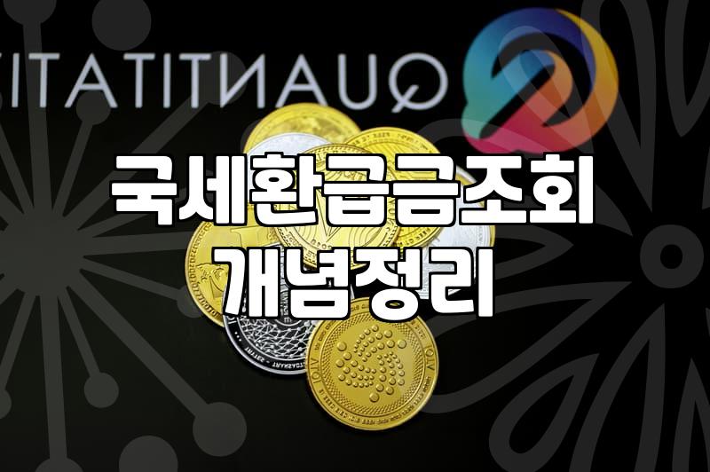 숨어있는 국세 환급금 조회하고 신청하는 현실적인 방법