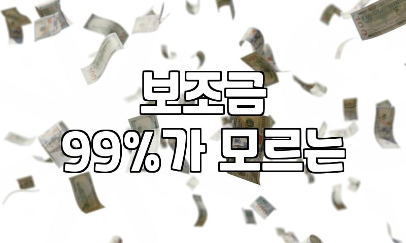보조금 정책을 챙길 때 꼭 알아두어야 할 현실적인 부분들