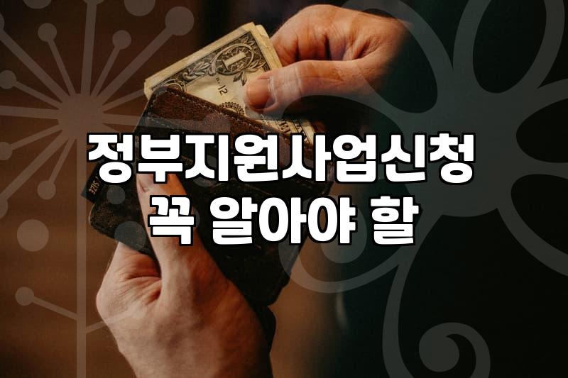 놓치기 쉬운 정부 복지 혜택과 신청 시 알아두어야 할 점들