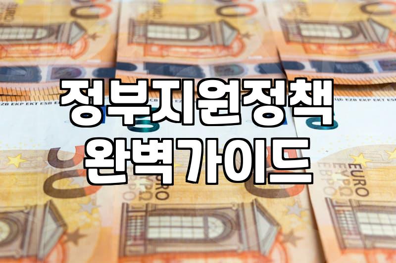정부 정책 변화와 실생활에서 체감하는 혜택 살펴보기