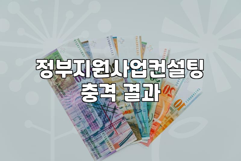 정부지원사업 컨설팅, 이거 믿어도 되는 걸까?
