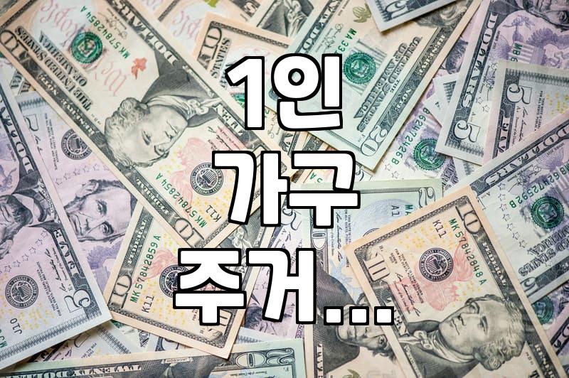 1인 가구 주거 지원, 어떤 것들이 있을까?