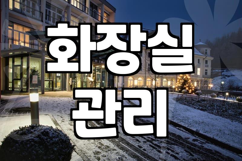 화장실 청소 효율적으로 끝내는 실무적인 방법들