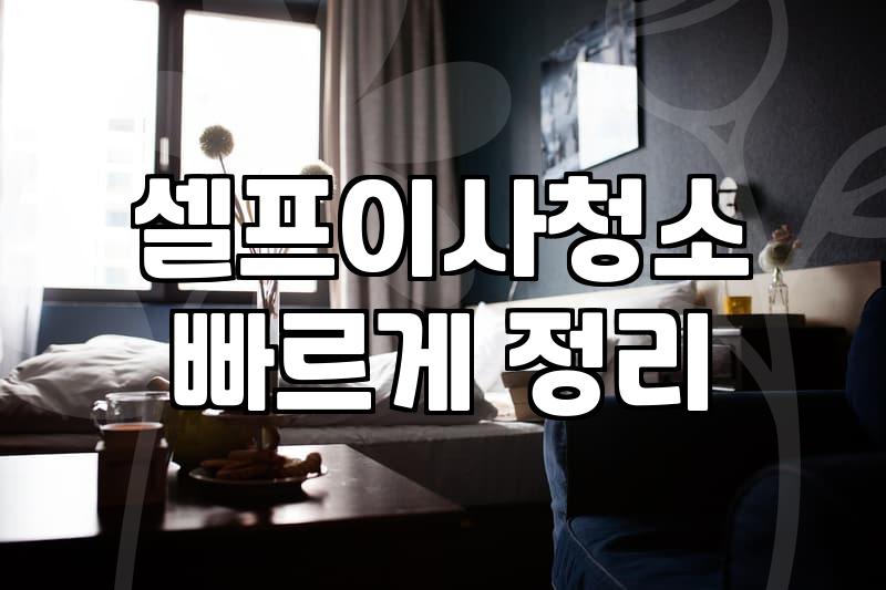 입주청소방법 단계별 과정과 실제 예상 비용 분석