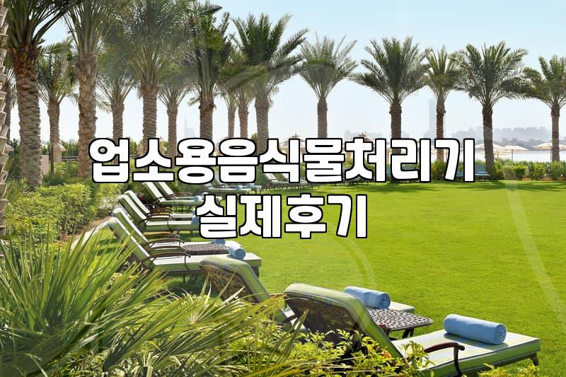식당 업소용 음식물처리기 설치 전에 따져봐야 할 작동 방식별 제약과 현실적인 유지비용