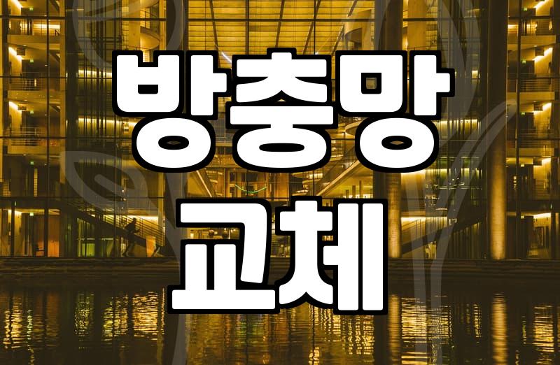 내 집의 숨은 얼굴, 방충망청소 제대로 하는 법