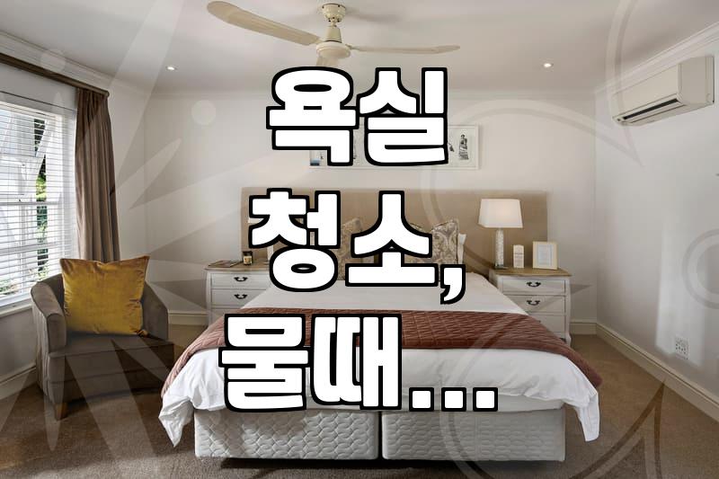 화장실 청소, 묵은 때와 물때 제거 제대로 하는 법