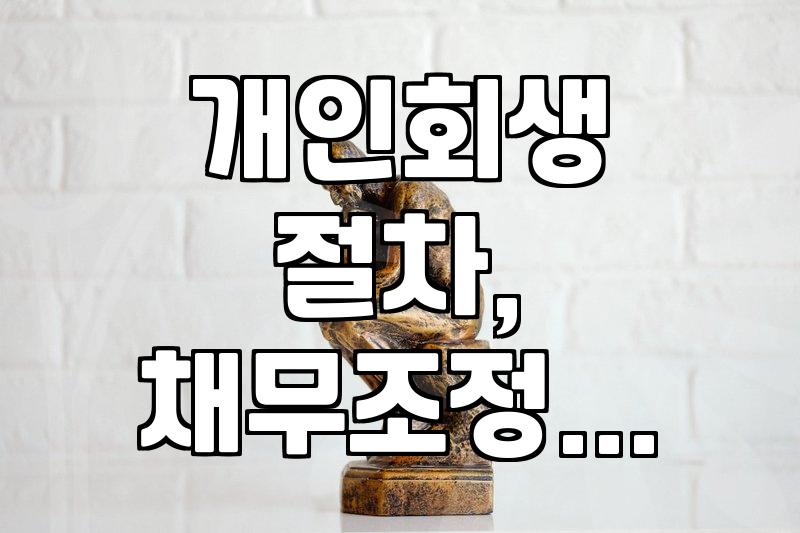 법률 전문가 없이 개인회생? 현실적인 고민과 고려사항