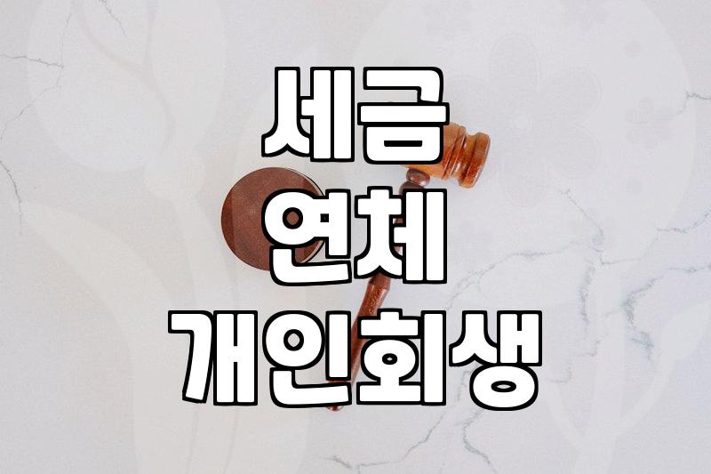 세금 밀린 거 개인회생으로 해결하려다가… 생각보다 복잡했네요