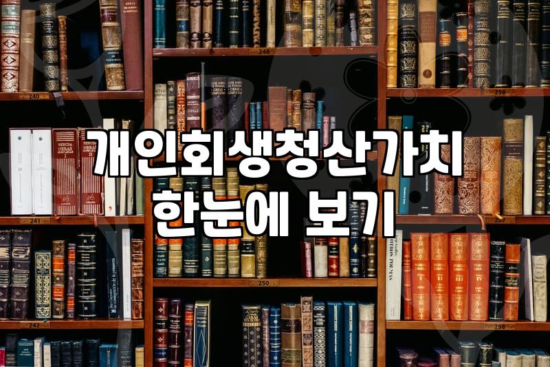 개인회생배우자재산 반영 범위와 청산가치 산정 기준