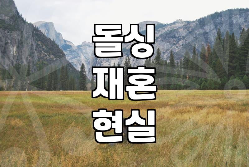 재혼 시장, 솔직히 기대만큼 낭만적이지 않습니다
