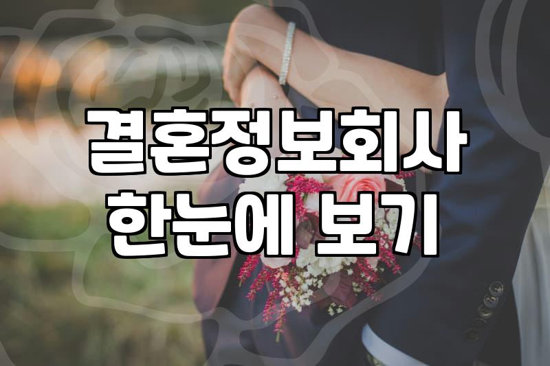 맞선 비용과 성공 확률을 결정하는 핵심 요소