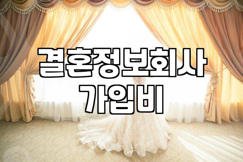 결정사성혼비 책정 기준과 가입 시 고려할 실제 비용 구조