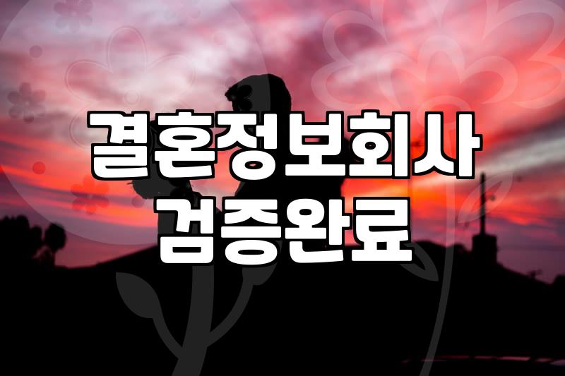 혼인정보, 배우자 찾기 전 확인해야 할 3가지