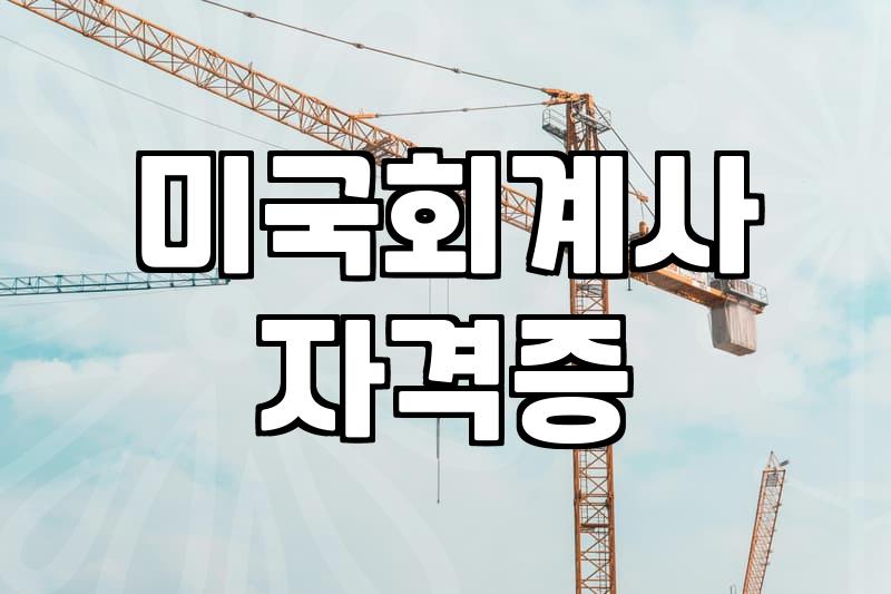 AICPA라이센스 취득 절차와 실무 경력의 진실